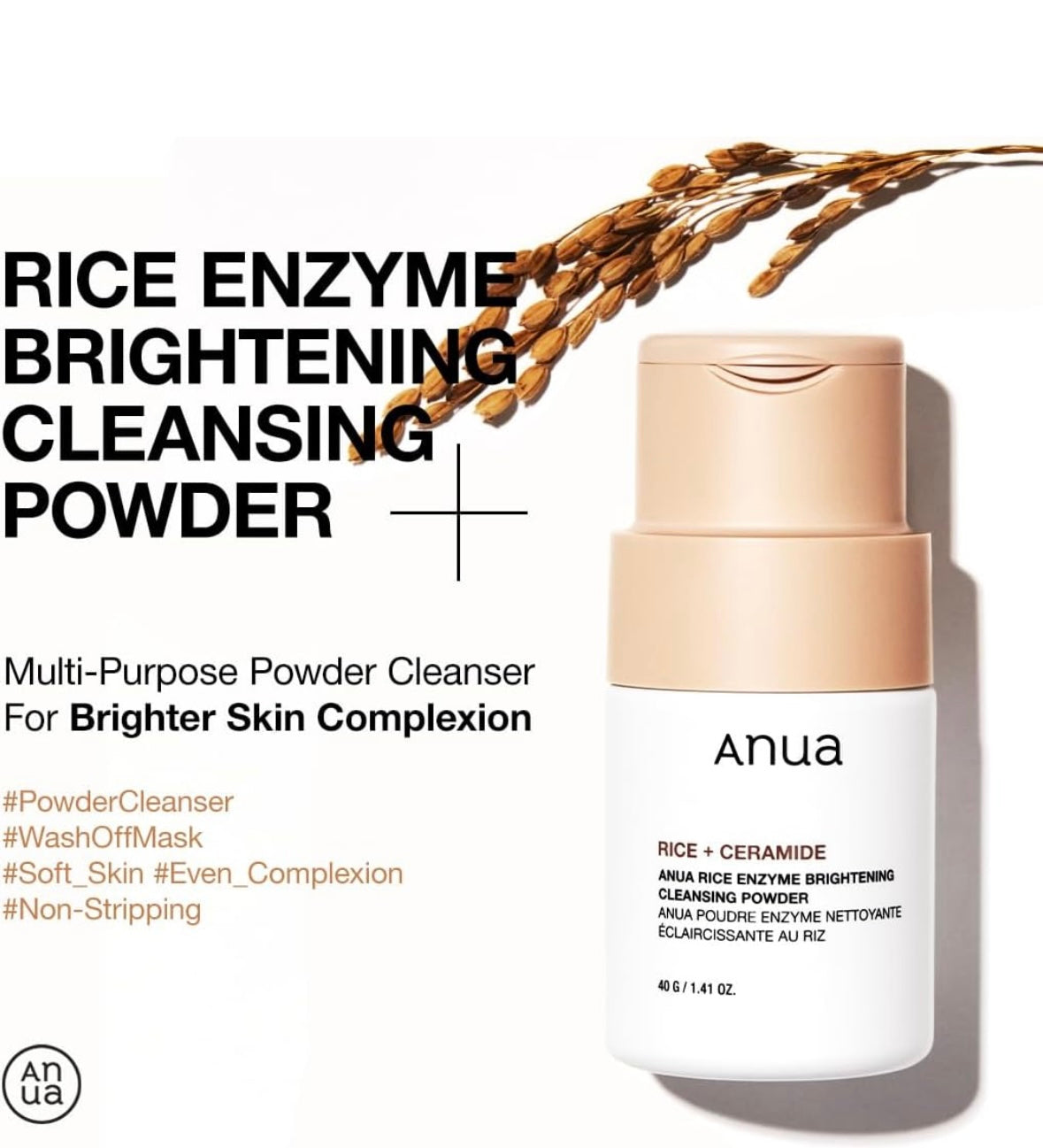 Rice Enzyme Brightening Cleansing Powder