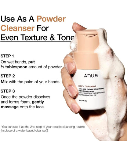 Anua Rice Enzyme Brightening Cleansing Powder